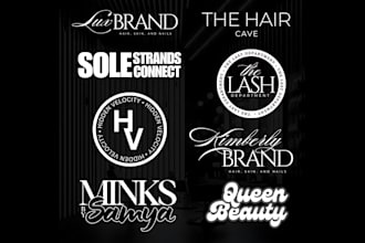 design luxury clothing fashion brand, monogram and apparel fashion logo
