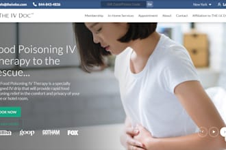 build iv hydration website pharmacy dna testing therapy clinic healthcare websit