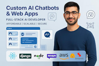 build custom ai chatbots and web apps as a full stack developer