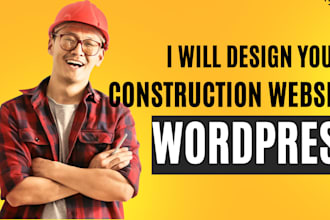 design a landscaping or construction wordpress website
