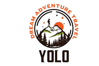 design a professional custom mountain logo with ai file