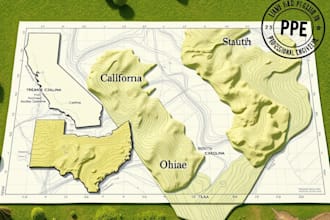 do ca, tx, ohio, sc, nc grading plan, land surveying,  topography with pe stamp