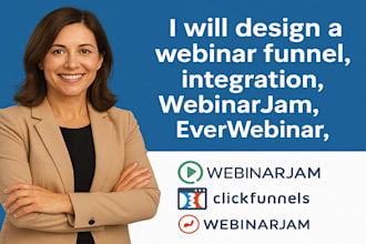 design a webinar funnel, integration, webinarjam everwebinar, clickfunnels page
