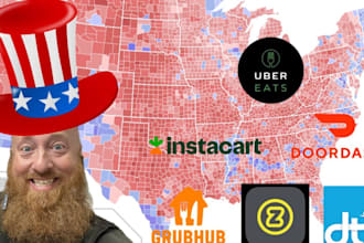 build uber eat bot, instarcart bot, doordash bot, zifty bot, bumble bot