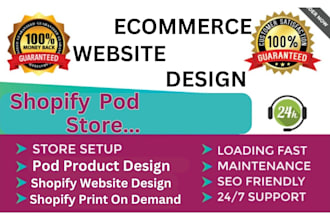 design shopify print on demand etsy store printify, printful, gelato pod shop
