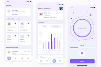 develop ai calories app ai nutrition app, ai meditation app
