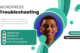 fix wordpress issue error and troubleshooting elementor malware and html css