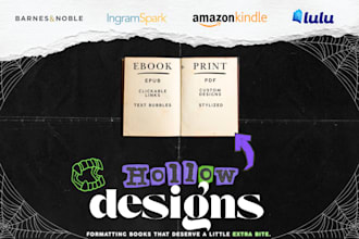 professionally format your book for KDP dark romance, horror, and more