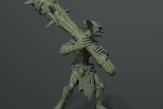 model tabletop miniatures or figures for 3d printing
