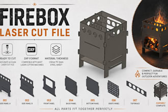 create precise dxf files for laser cutting