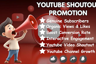 do youtube shoutout organic channel video promotion for monetization