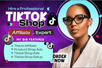 setup tiktok shop, facebook, instagram shop, tiktok affiliate outreach, shop ads