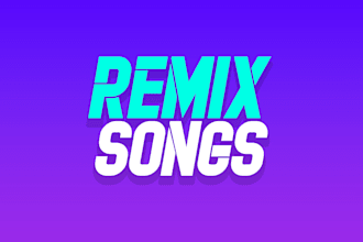 remix your song into edm house, trap, techno, etc