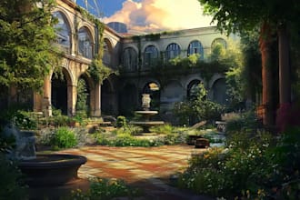 make a environment concept art landscape design for you