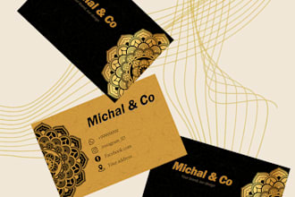 design professional and unique visiting cards