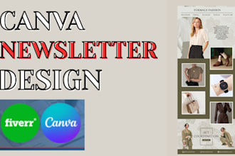 professional canvas newsletter design custom email templates