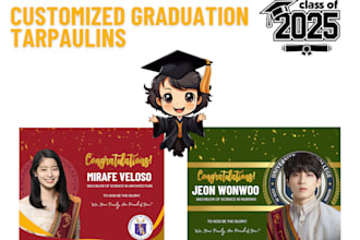 design a graduation banner for you