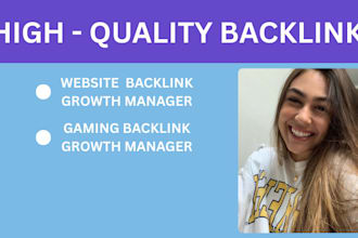 boost your gaming website with high quality SEO backlinks for top google ranking