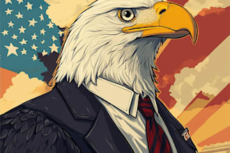 draw political caricature cartoon