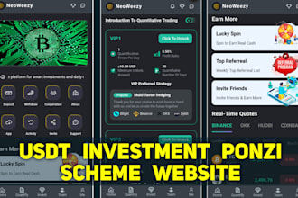 develop ponzi scheme mlm investment website with ROI feature