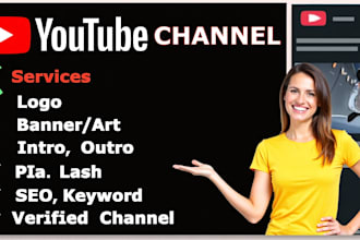 a professional youtube channel for your create and set up