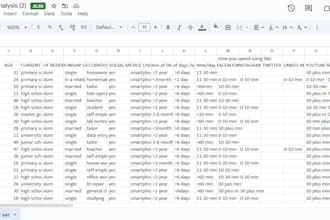 organize your survey or research data in google sheets