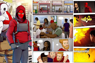 draw comic book graphic novel cartoon comic comic page comic strip comic artist