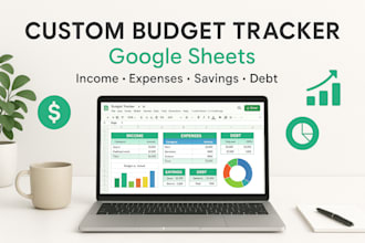 design income, expenses tracker savings debt, annual budget google spreadsheet