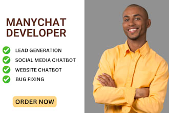 create manychat  chatbot, manychat developer, manychat, chatbot