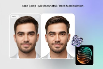 do face swap, photo manipulation, ai headshot, ai face swap perfectly