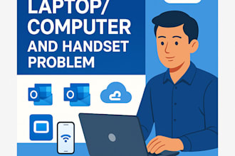 fix any windows, macos, android, IOS, printer or any technical issue remotely