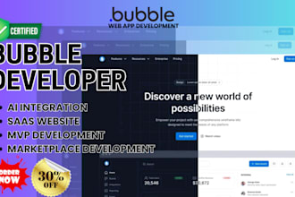 be bubble developer bubble io saas mvp marketplace adalo expert flutterflow UI