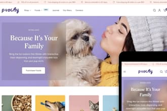 design pet shopify store pet website pet care pet dog product dropshipping store