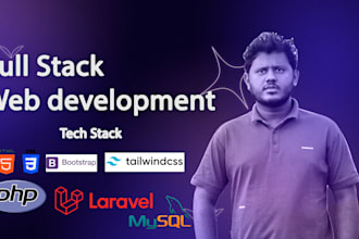 develop a responsive full stack website with PHP, laravel mysql and SEO