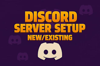 within 12 hrs professionally setup your discord server with bots