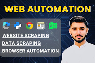 develop web browser automation, scraping or python bots
