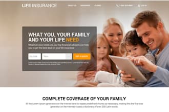 wordpress insurance agency website, insurance website, agency, mortgage website