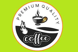 craft a luxury cafe logo with premium branding