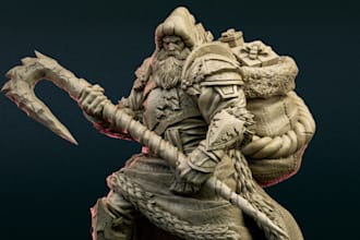 sculpt 3d miniature 40k rpg sculpting warhammer resin toy dnd for 3d printing