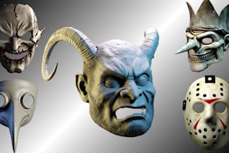 custom 3d mask cosplay 3d helmet armor weapon 3d toy figure starwars 3d printing