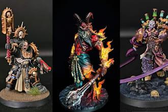 8k print and paint 3d miniatures warhammer 40k painting dioramas mini figures