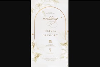 create a wedding or birthday digital invitation card for you