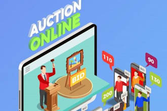 create bidding website auction multivendor website mortgage auction website