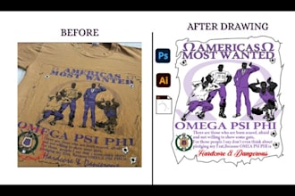 vector tracing, convert any hand sketch recreate blur image logo into vector art