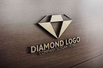 luxury fashion, crown, diamond, logo creation work