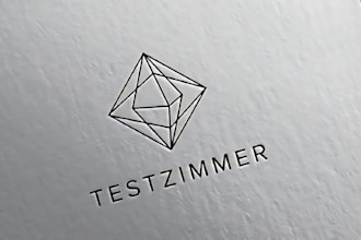 do modern line art text or badge logo design