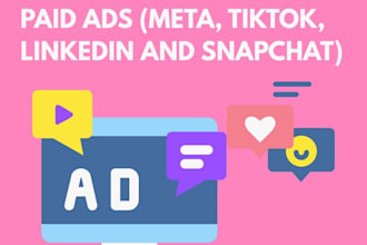manage your paid ads on meta, tiktok, linkedin and snapchat