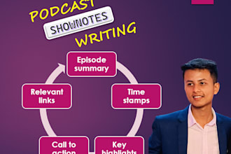 write your podcast show notes in just one day