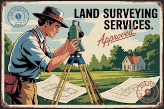 do ca, tx, fl grading plan, land surveying, topography with pe stamp