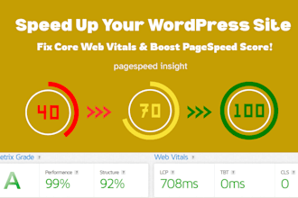 speed up your site and fix core web vitals using plugins